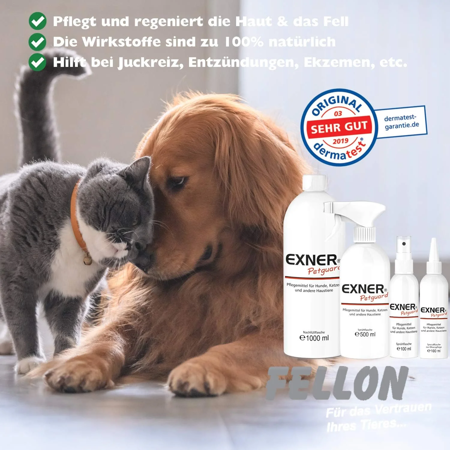 محلول مراقبت از گوش سگ و گربه کارلی اگزنر پتگارد ۱۰۰ میلی لیتر ۱۰۰ گرم