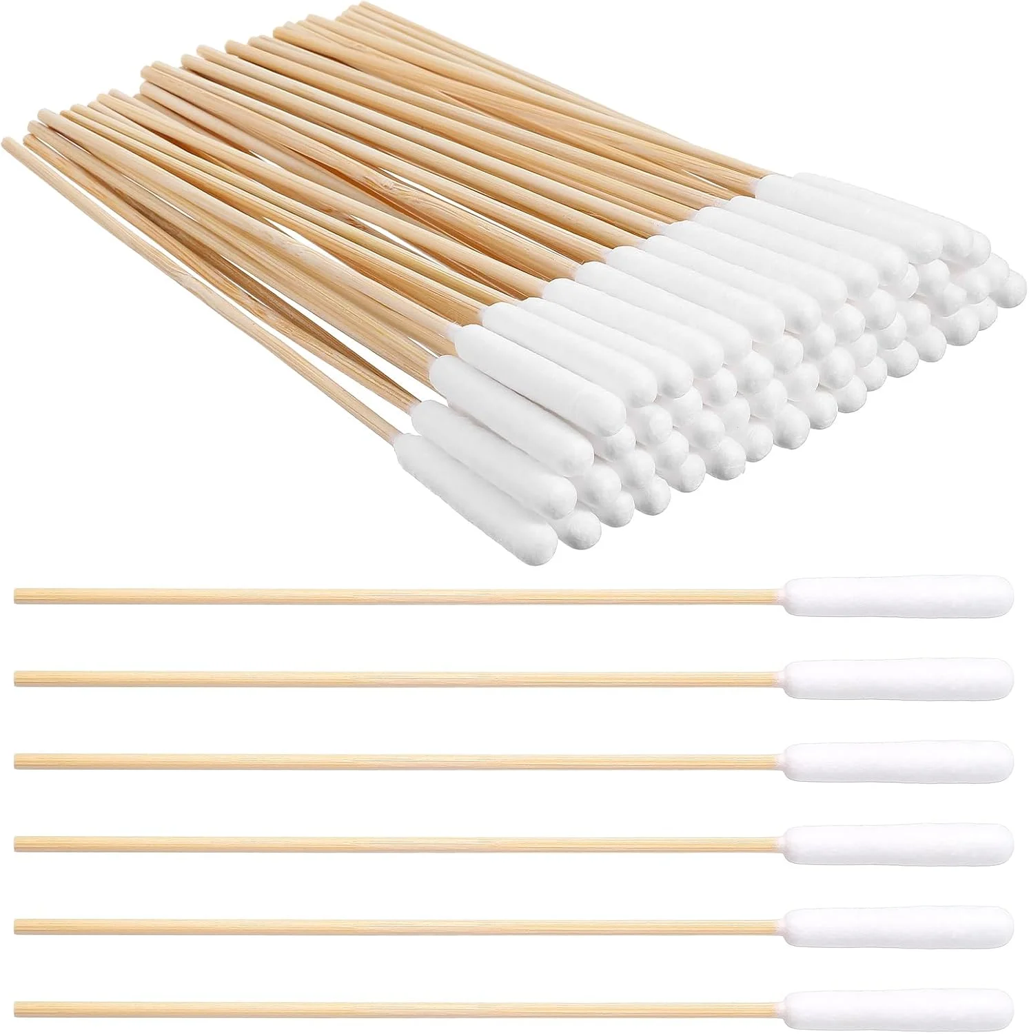 100 عدد گوش پاک کن بزرگ پنبه ای 15 سانتی متری با دسته بامبو برای سگ ها، گوش پاک کن های پنبه ای نرم و بدون پرز، مخصوص تمیز کردن گوش سگ ها و حیوانات خانگی 100 عدد گوش پاک کن بزرگ پنبه ای 15 سانتی متری با دسته بامبو برای سگ ها، گوش پاک کن های پنبه ای نرم و بدون پرز، مخصوص تمیز کردن گوش سگ ها و حیوانات خانگی