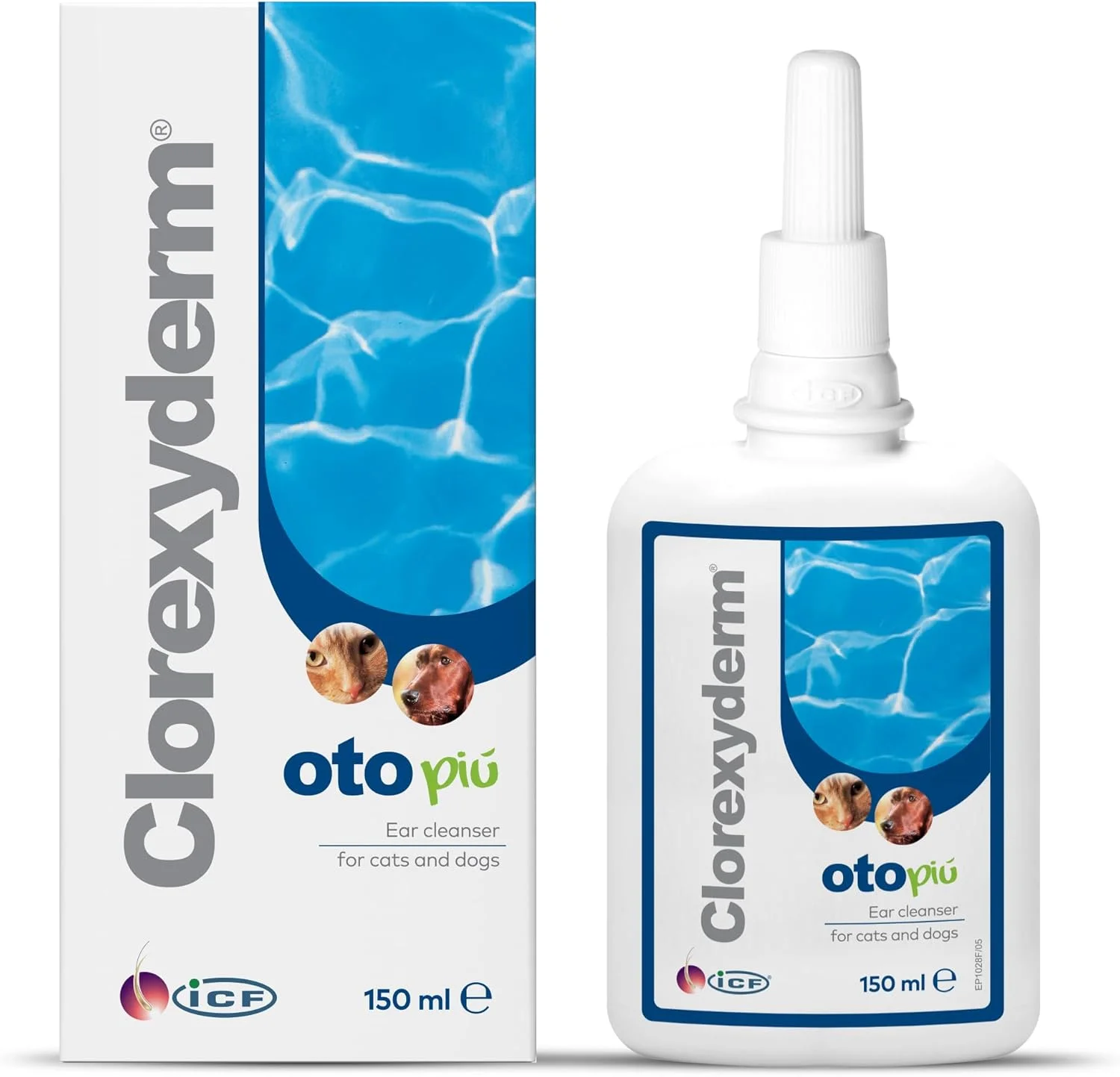 محلول پاک کننده گوش سگ و گربه کلورکسیدرم اوتو پیو | قطره گوش سگ برای جلوگیری از تجمع جرم، تکان دادن سر، ناراحتی، بوی بد گوش و خاراندن | 150 میلی لیتر محلول پاک کننده گوش سگ و گربه کلورکسیدرم اوتو پیو | قطره گوش سگ برای جلوگیری از تجمع جرم، تکان دادن سر، ناراحتی، بوی بد گوش و خاراندن | 150 میلی لیتر