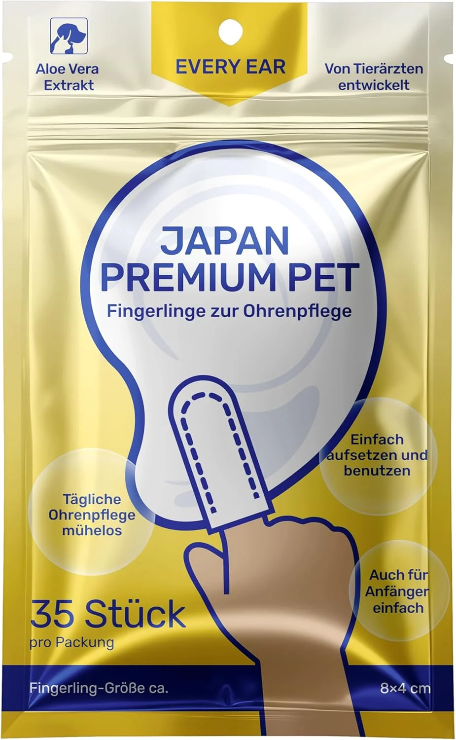 دستمال مرطوب برس انگشتی آناتومیک برای سگ و گربه، بسته 35 عددی (پدهای انگشتی مراقبت از گوش برای سگ و گربه) دستمال مرطوب برس انگشتی آناتومیک برای سگ و گربه، بسته 35 عددی (پدهای انگشتی مراقبت از گوش برای سگ و گربه)