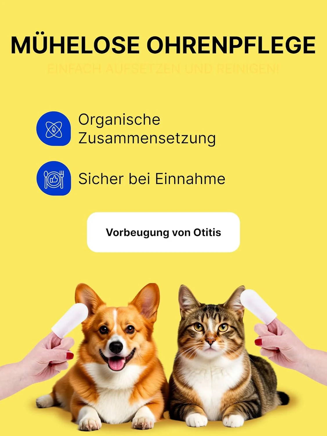 دستمال مرطوب برس انگشتی آناتومیک برای سگ و گربه، بسته 35 عددی (پدهای انگشتی مراقبت از گوش برای سگ و گربه) دستمال مرطوب برس انگشتی آناتومیک برای سگ و گربه، بسته 35 عددی (پدهای انگشتی مراقبت از گوش برای سگ و گربه)