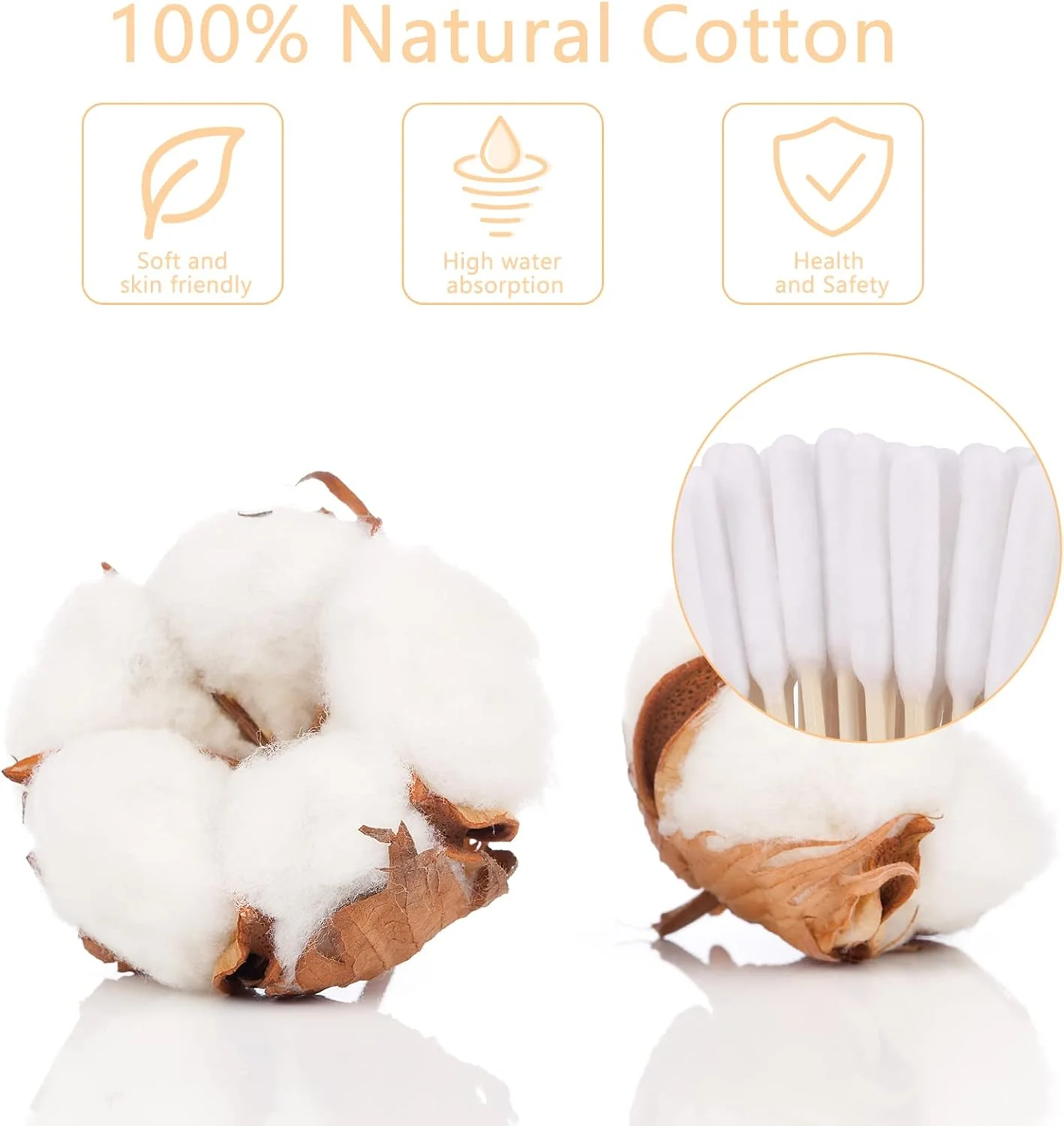 بسته ۱۰۰ عددی گوش پاک کن پنبه ای سگ، ۱۵ سانتی متری، پاک کننده گوش برای سگ ها، گوش پاک کن چوبی برای حیوانات خانگی، سگ ها، گربه ها بسته ۱۰۰ عددی گوش پاک کن پنبه ای سگ، ۱۵ سانتی متری، پاک کننده گوش برای سگ ها، گوش پاک کن چوبی برای حیوانات خانگی، سگ ها، گربه ها