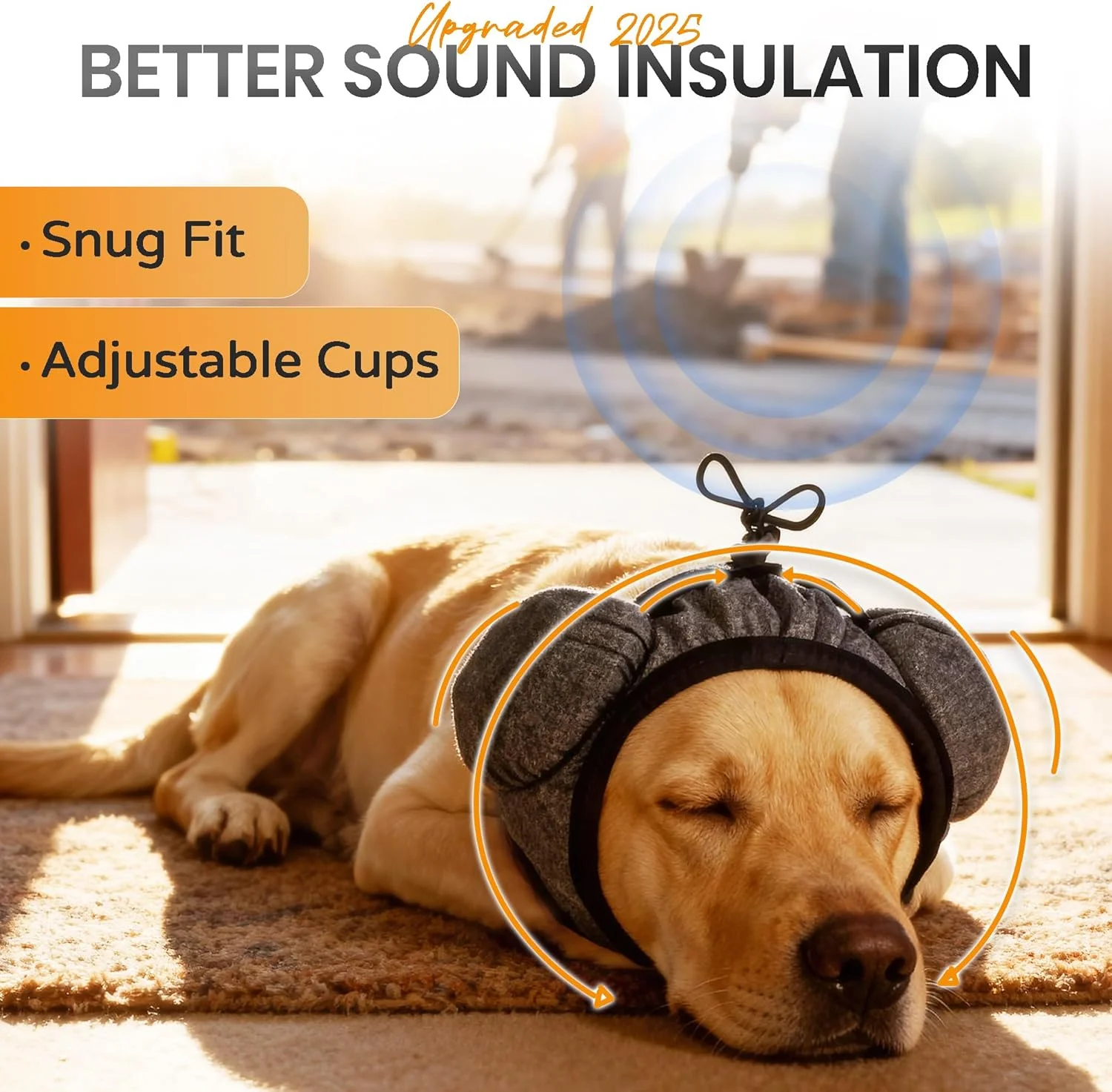 محافظ گوش سگ HI-REEKE، پوشش گوش سگ بدون لبه برای نظافت، محافظ گوش سگ برای کاهش صدا محافظ گوش سگ HI-REEKE، پوشش گوش سگ بدون لبه برای نظافت، محافظ گوش سگ برای کاهش صدا