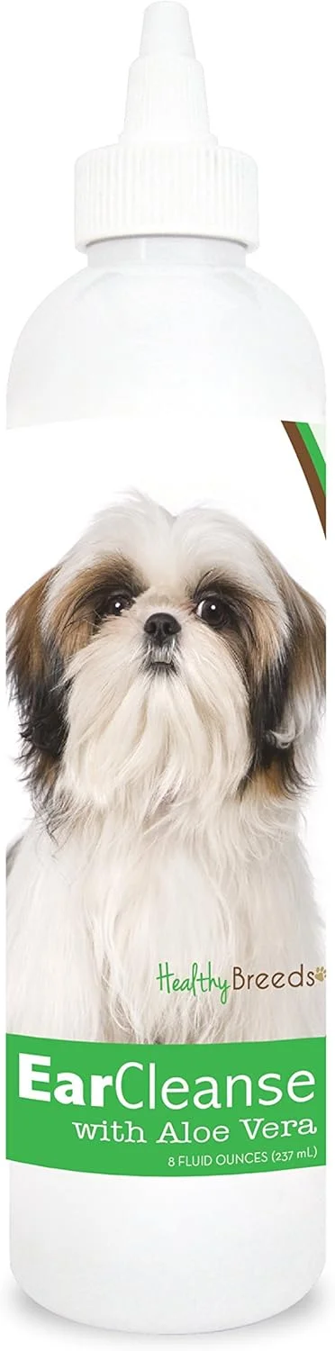 محلول پاک کننده گوش سگ نژاد شیتزو با آلوئه ورا و رایحه خیار و ملون، 236 میلی لیتر محلول پاک کننده گوش سگ نژاد شیتزو با آلوئه ورا و رایحه خیار و ملون، 236 میلی لیتر