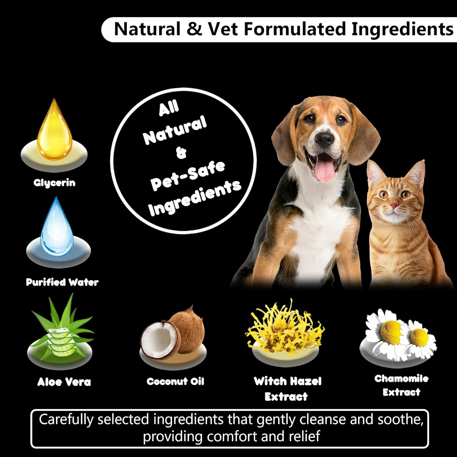 دستمال مرطوب انگشتی گوش هانو برای سگ و گربه - به آرامی آلودگی، جرم و بقایا را پاک می کند - تسکین خارش و ناراحتی گوش، التیام بخش و خوشبو کننده - مواد کاملا طبیعی - توصیه شده توسط دامپزشکان - 50 عدد