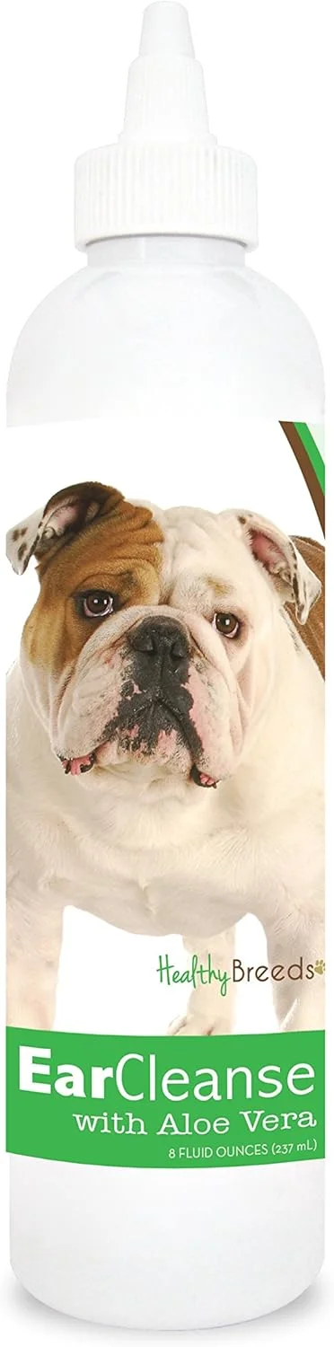 محلول پاک کننده گوش سگ نژاد بولداگ با آلوئه ورا و رایحه خیار و ملون، 236 میلی لیتر