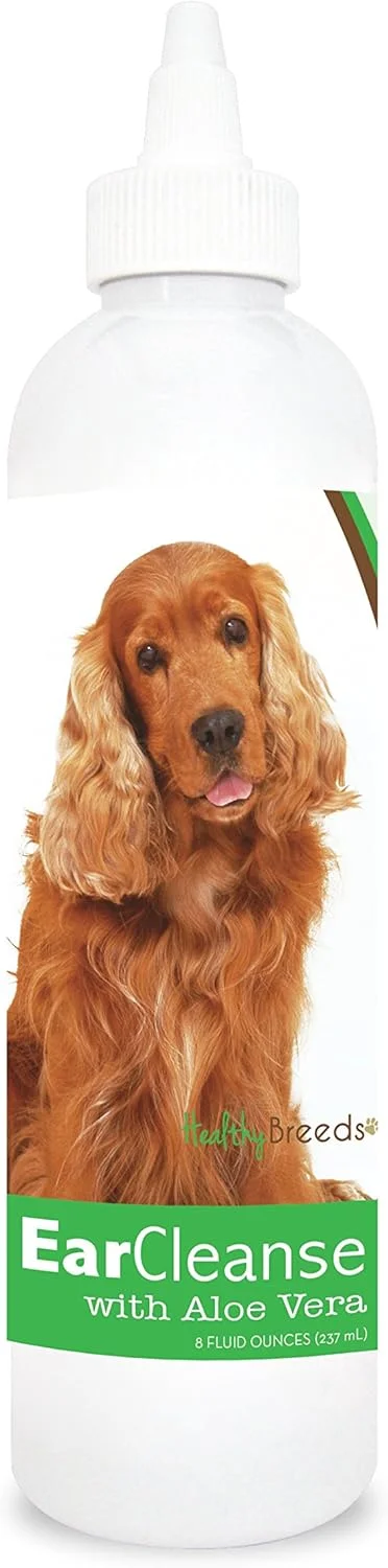 محلول پاک کننده گوش سگ نژاد کوکر اسپانیل با آلوئه ورا و رایحه خیار و ملون، 236 میلی لیتر