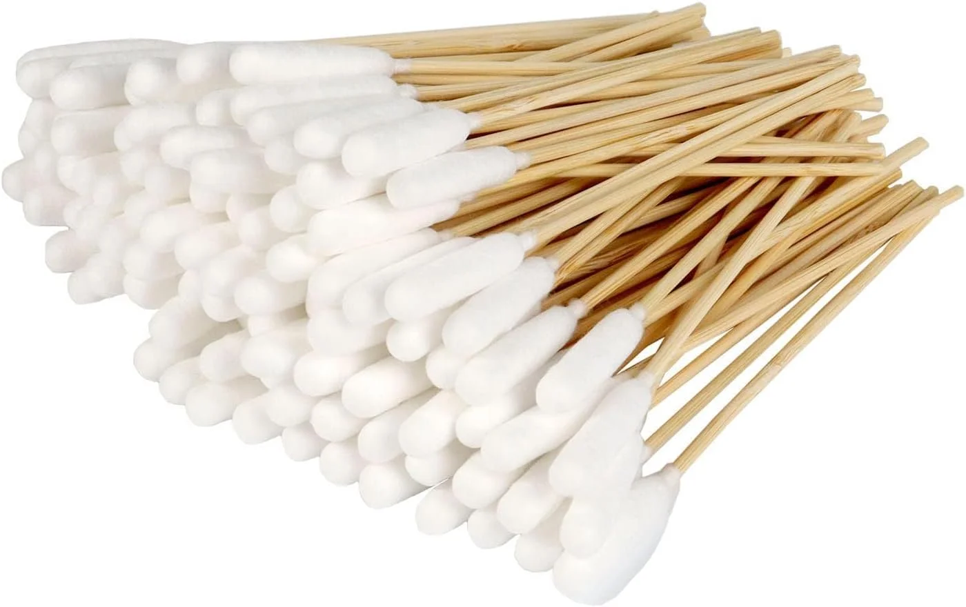 بسته ۱۰۰ عددی گوش پاک کن پنبه ای برای سگ ها، گوش پاک کن، پاک کننده گوش، مناسب برای حیوانات خانگی، سگ ها، گربه ها (۱۵ سانتی متر)