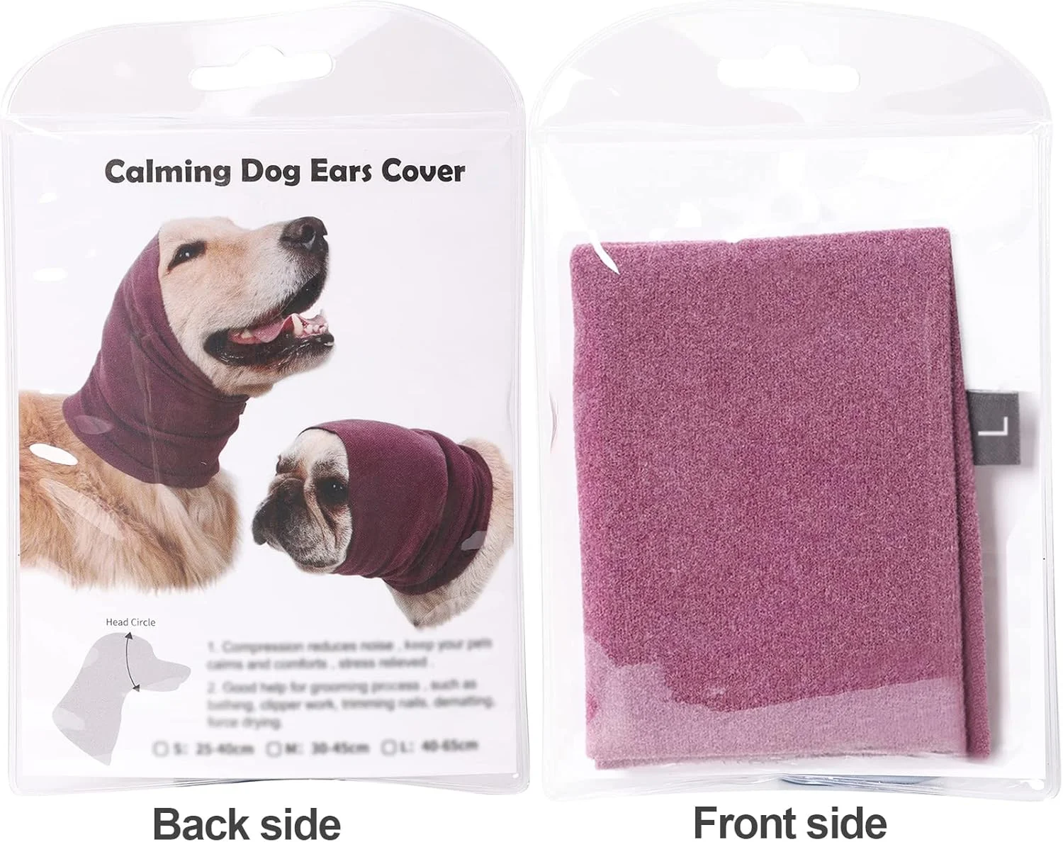 روکش گوش سگ برای کاهش اضطراب، هودی آرام‌بخش سگ برای نظافت و خشک کردن حمام، محافظ گوش حیوانات خانگی گربه و سگ (بزرگ)