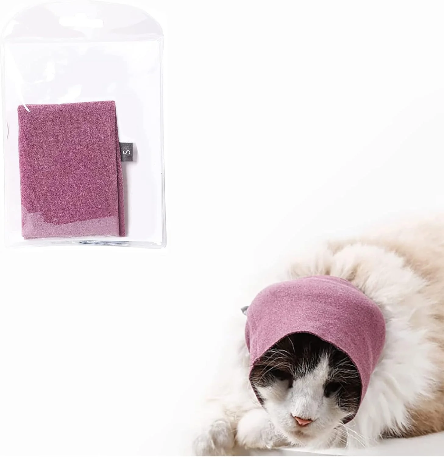 روکش گوش سگ برای کاهش اضطراب، هودی آرام‌بخش سگ برای نظافت و خشک کردن حمام، محافظ گوش حیوانات خانگی گربه و سگ (کوچک)