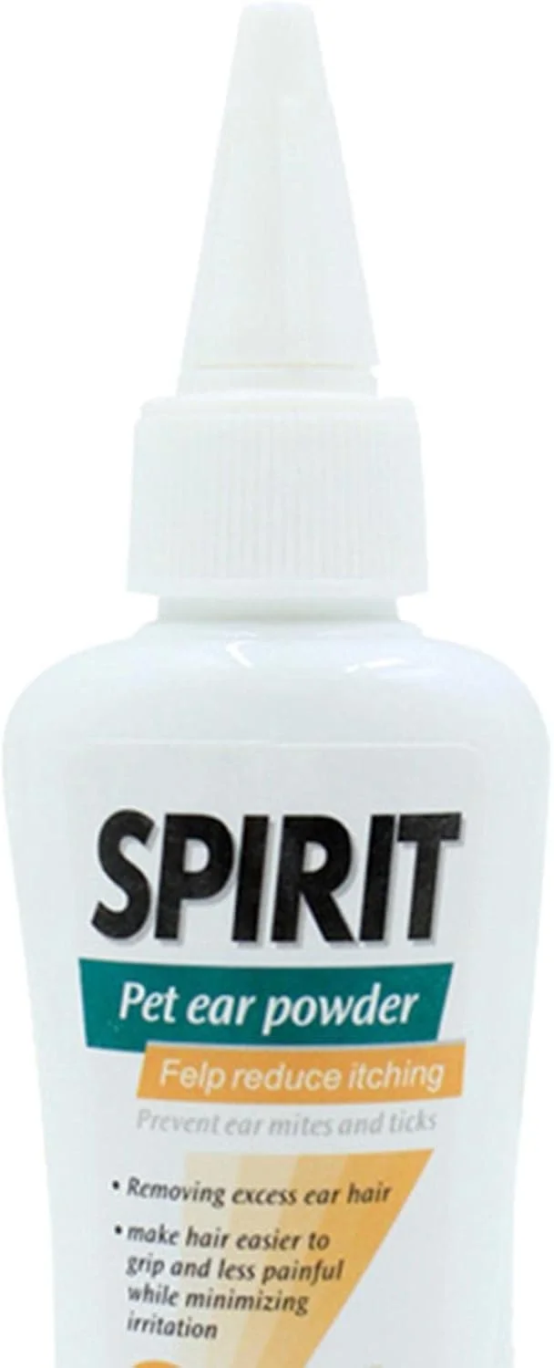 پودر تمیز کننده گوش حیوانات خانگی برای سگ ها و گربه ها، پودر موکن حیوانات خانگی، 50 گرم (برس، شانه و چنگک)