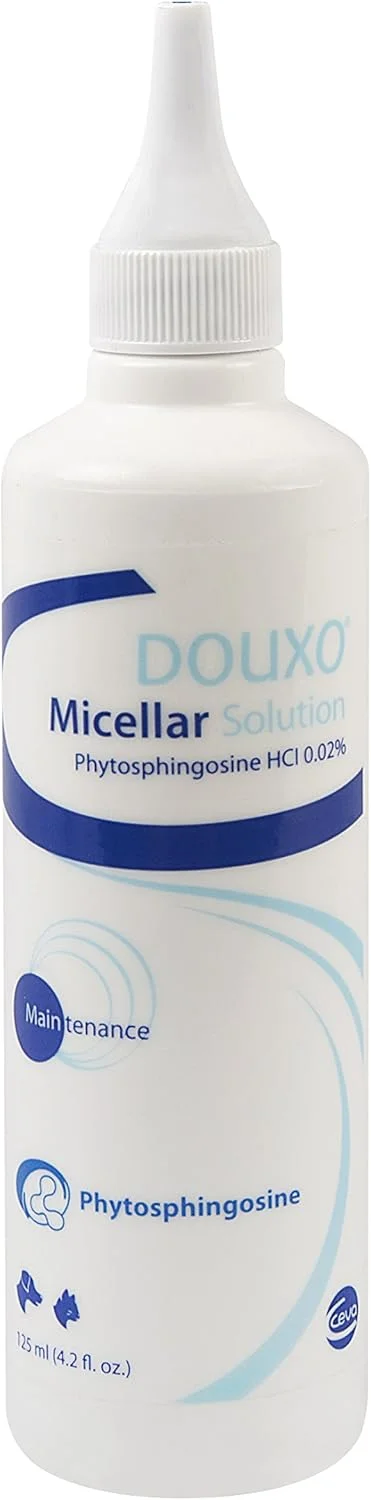 محلول پاک کننده گوش Douxo Micellar مناسب گربه و سگ (125 میلی لیتر)