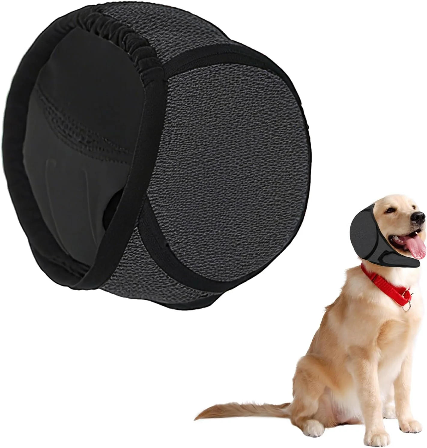 گوشی پوش سگ، پوشش گوش شنای سگ برای نظافت، حمام کردن، محافظت ضد آب و قابل تنظیم گوش حیوانات خانگی در برابر صدا برای کمک به خشک کردن و خوابیدن (سایز M)