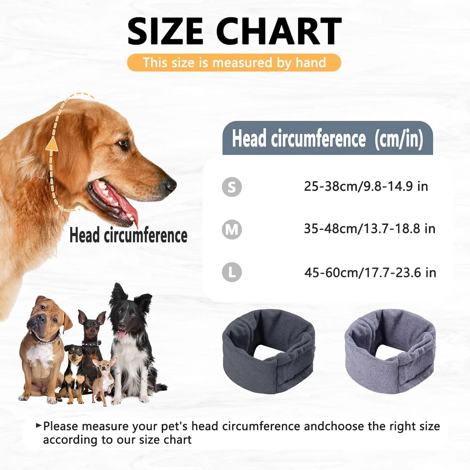 اسنود سگ، گرم کننده گردن و گوش، کلاه آرامش بخش، گرم کننده قابل تنظیم برای کاهش صدا، محافظ گوش سگ برای تسکین اضطراب (بنفش، M)