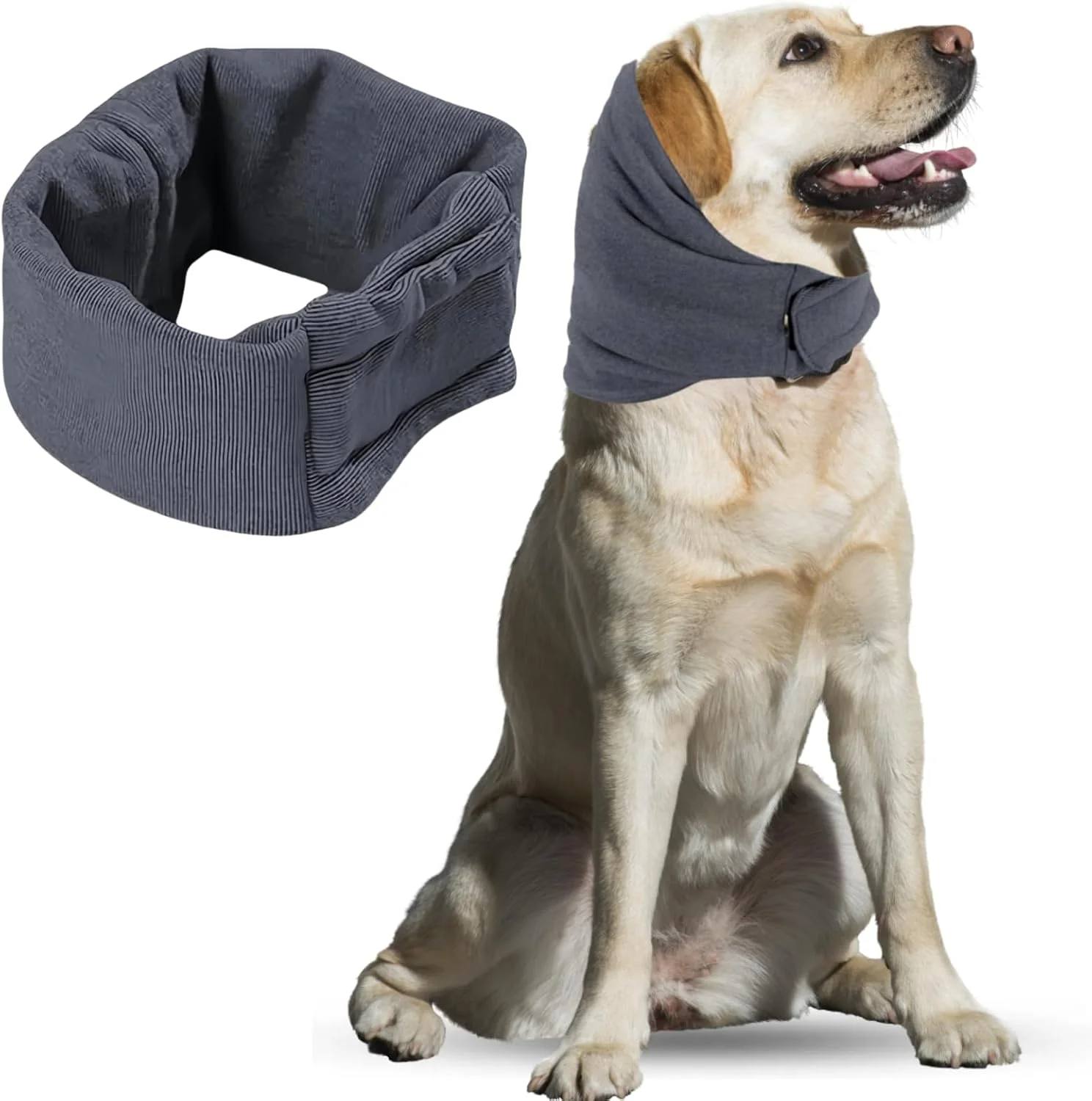 محافظ گوش سگ، اسنود سگ قابل تنظیم برای گرمای زمستان، پوشش گوش سگ برای کاهش اضطراب، پوشش گوش گرم برای راحتی در حمام و نظافت