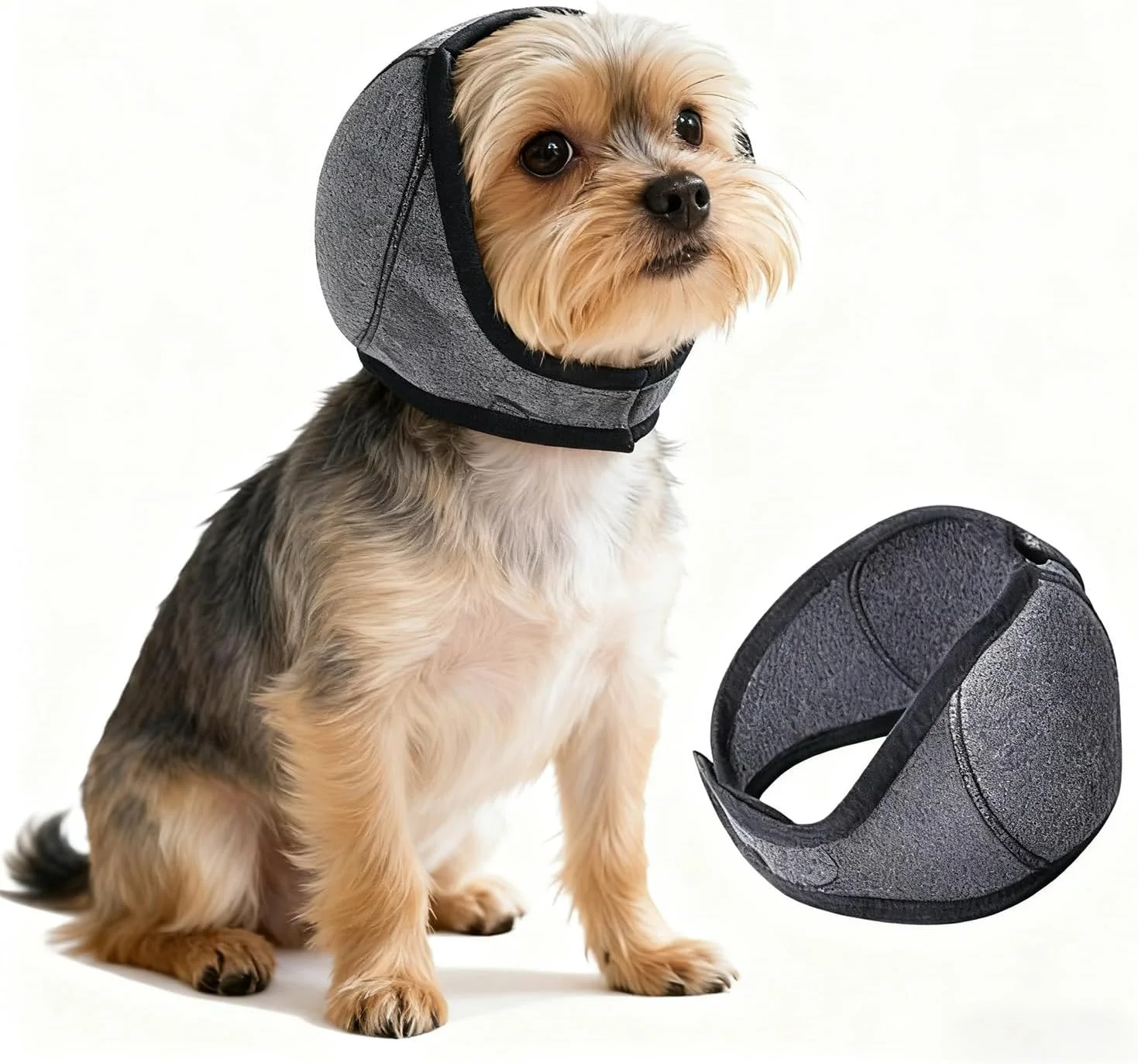 محافظ گوش سگ، پوشش گوش سگ ضد آب قابل تنظیم برای کاهش اضطراب و حذف صدا، محافظ گوش سر سگ (کوچک)