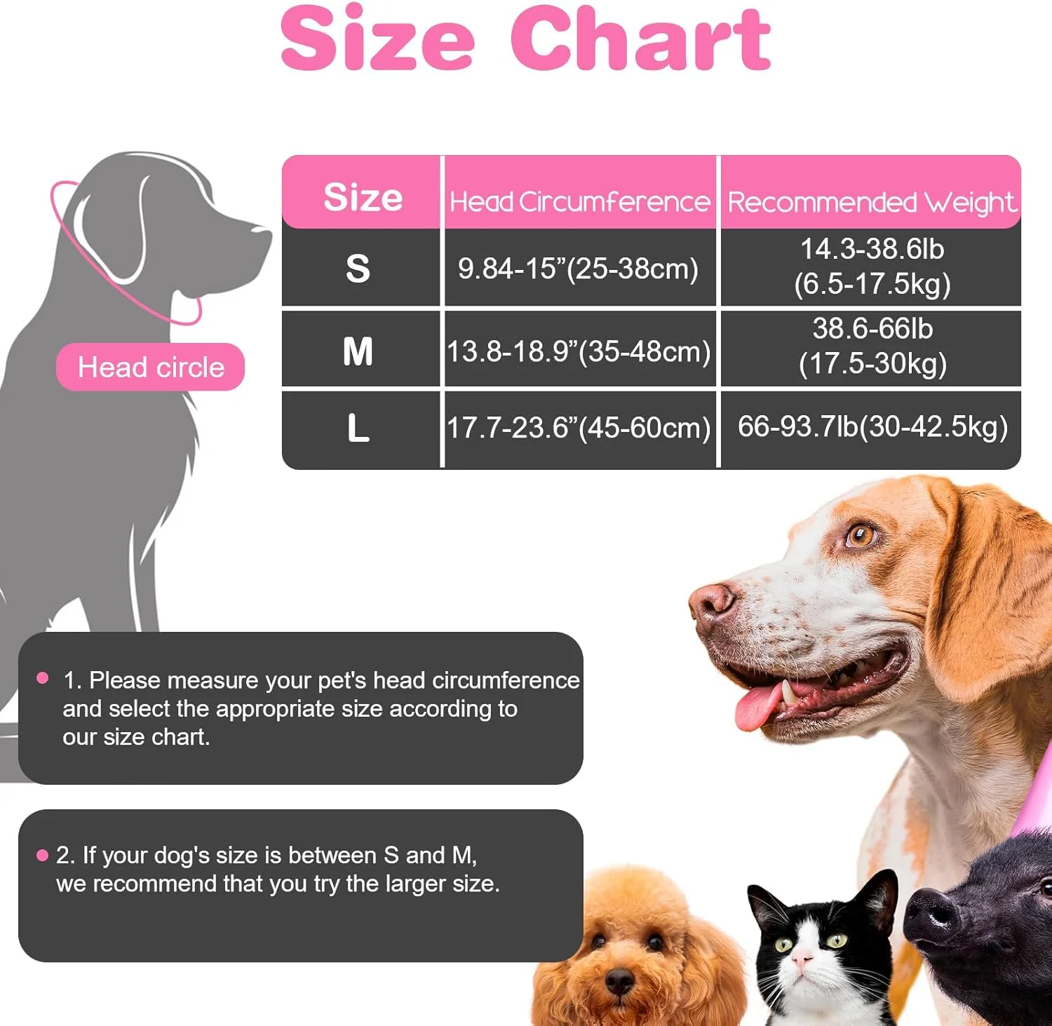 محافظ گوش سگ، کلاه گوش ضد آب شنا، روکش گوش سگ رز، محافظ گوش حیوانات خانگی برای حمام، برای محافظت از گوش (M)