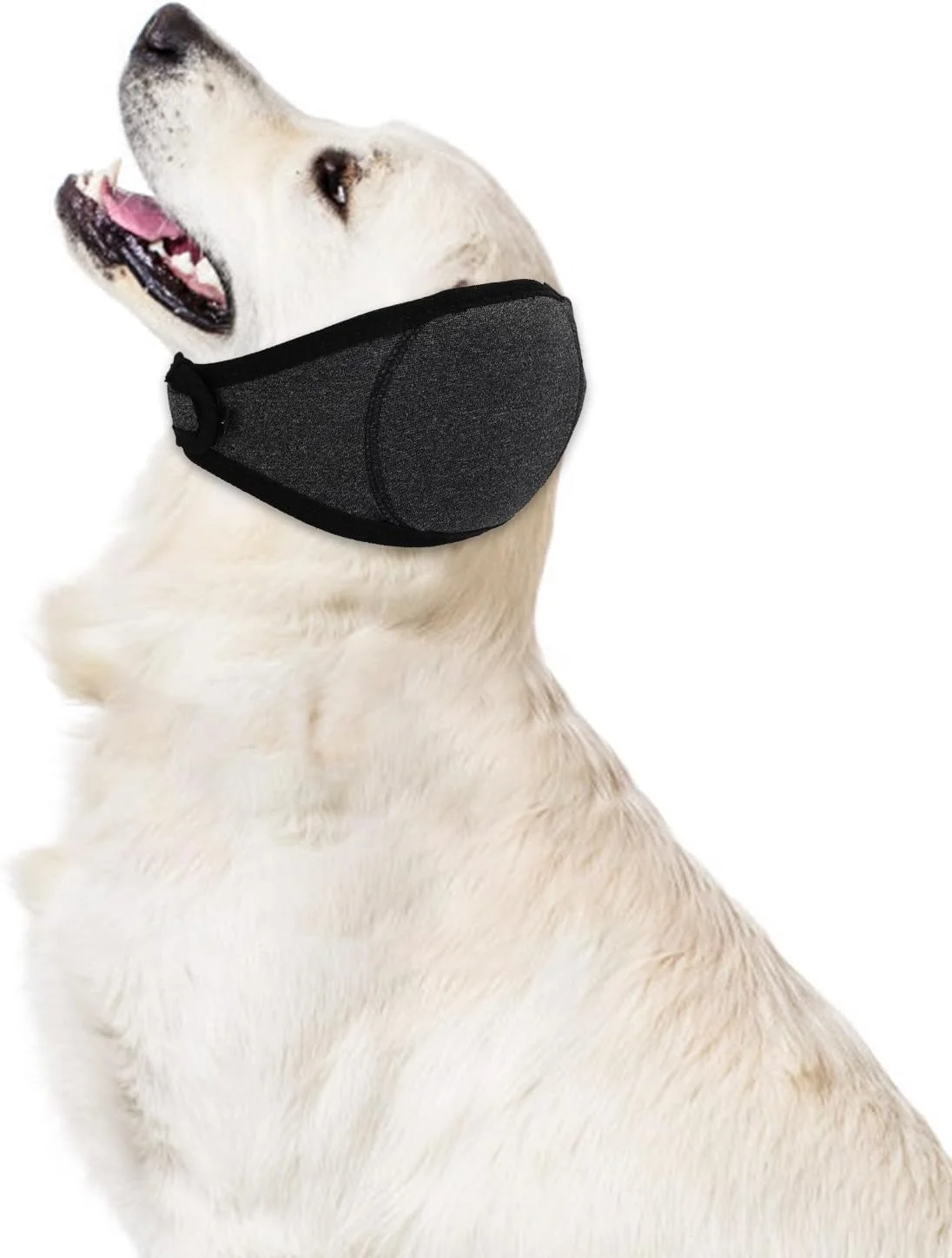 گوشی سگ آرام بخش، روکش گوش بی صدا و راحت، ضد آب و قابل تنظیم برای محافظت از سر سگ در برابر سر و صدا، آتش بازی، نظافت، حمام کردن و رعد و برق (خاکستری، L)