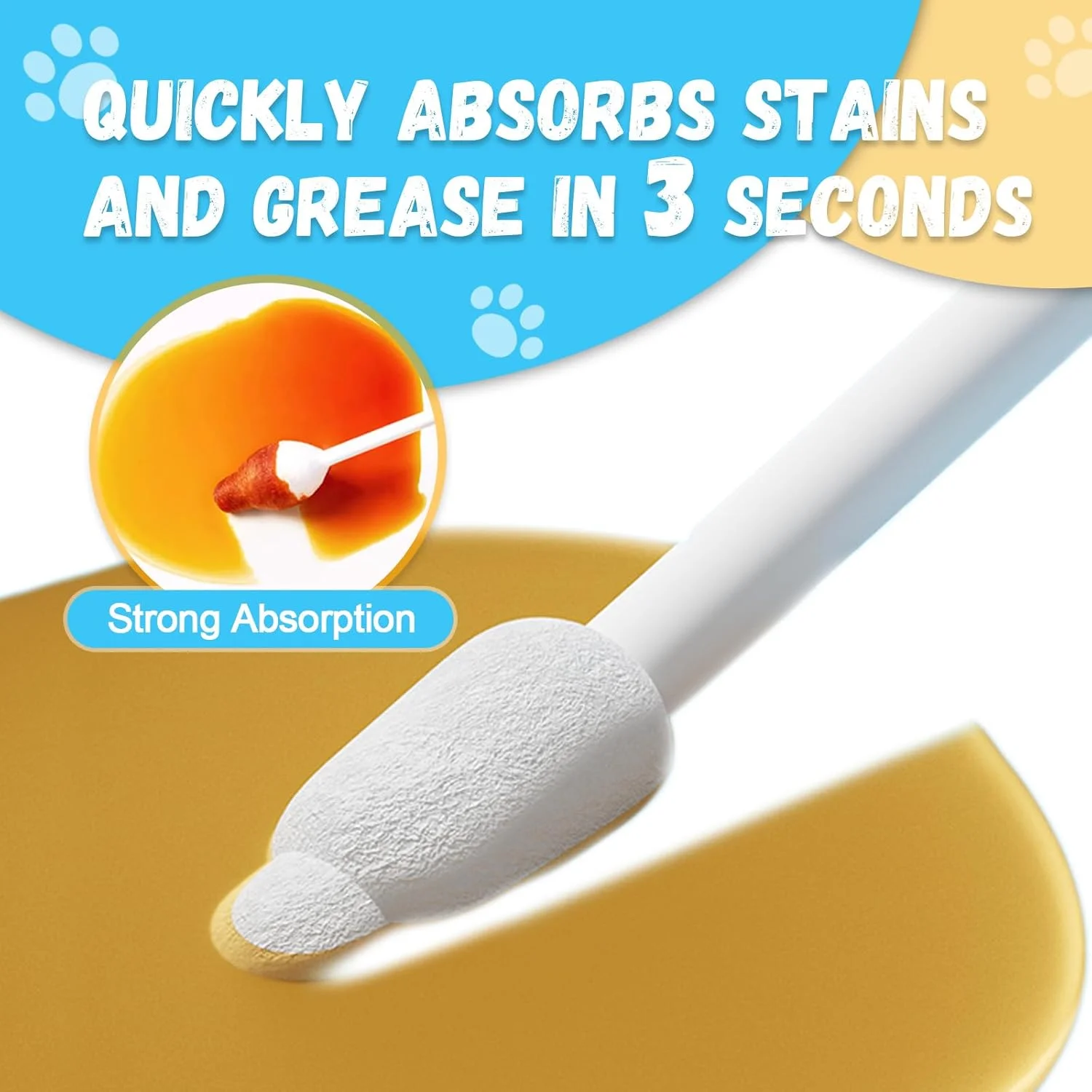 محلول تمیز کننده گوش سگ، درمان عفونت گوش سگ، گوش پاک کن های کدو تنبل شکل برای جلوگیری از آسیب تصادفی به کانال گوش برای تمیز کردن ایمن تر گوش حیوان خانگی شما. مخصوص سگ ها و گربه ها طراحی شده است، 56 عدد