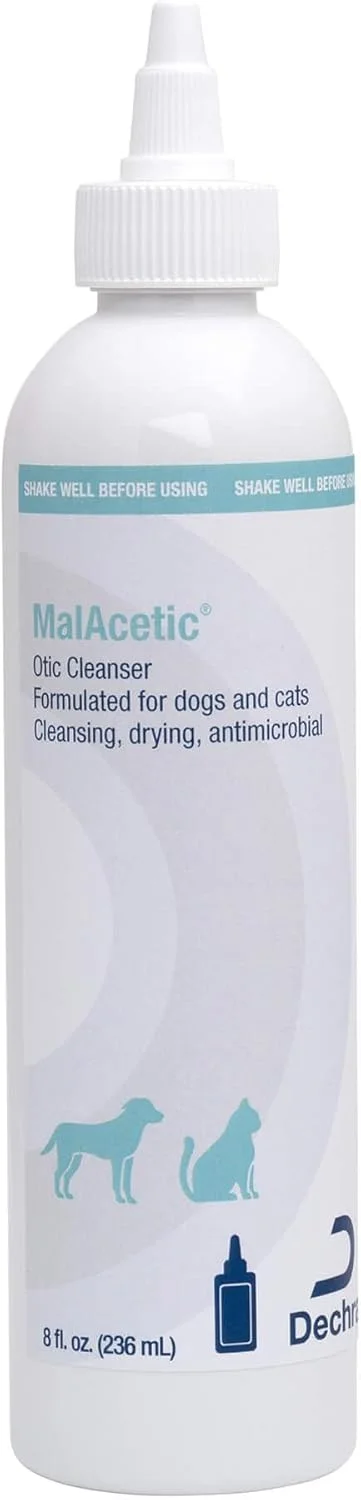 محلول شستشوی گوش دچرا Malacetic Otic برای سگ ها و گربه ها، 236 میلی لیتر