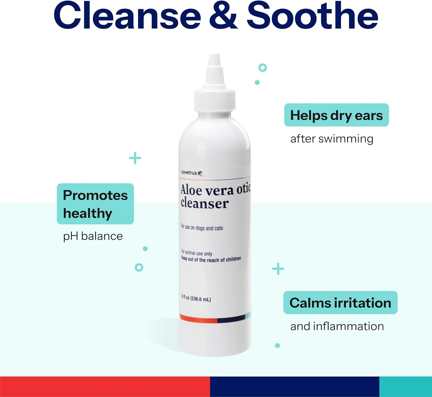 محلول پاک کننده گوش آلوئه کلنس کاوتروس، 236 میلی لیتر محلول پاک کننده گوش آلوئه کلنس کاوتروس، 236 میلی لیتر