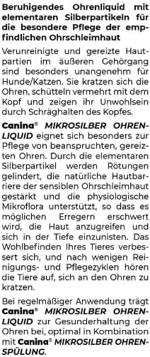 مجموعه دو عددی محلول و شستشوی گوش سگ و گربه Canina 74262 Micro Silver، حجم 50 میلی لیتر