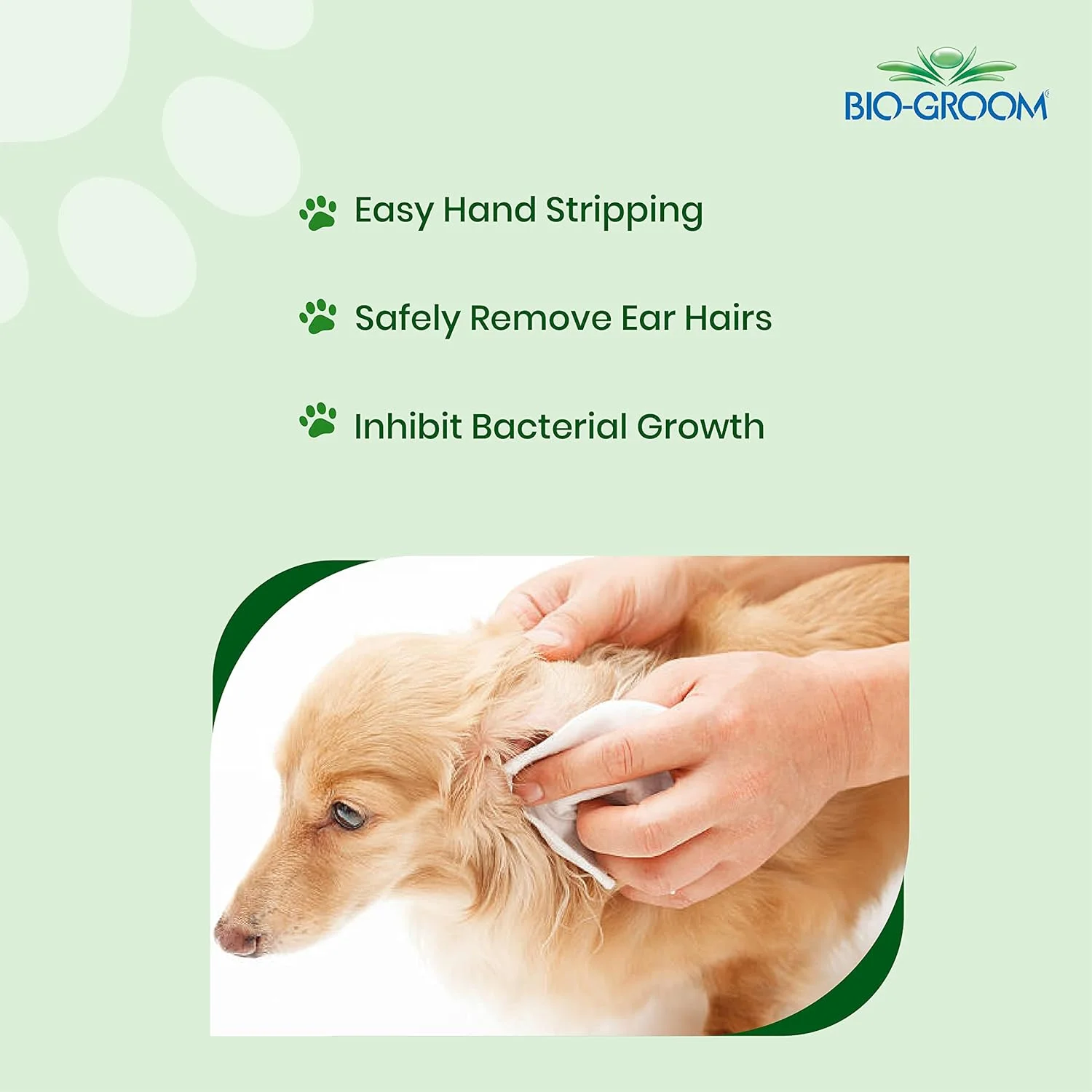 پودر گوش سگ Bio-Groom Ear Fresh، کمک به خشک نگه داشتن گوش و کاهش بو، تسکین دهنده و کاهش خارش و بو، دارای پخش کننده قیفی شکل مناسب، 24 گرم