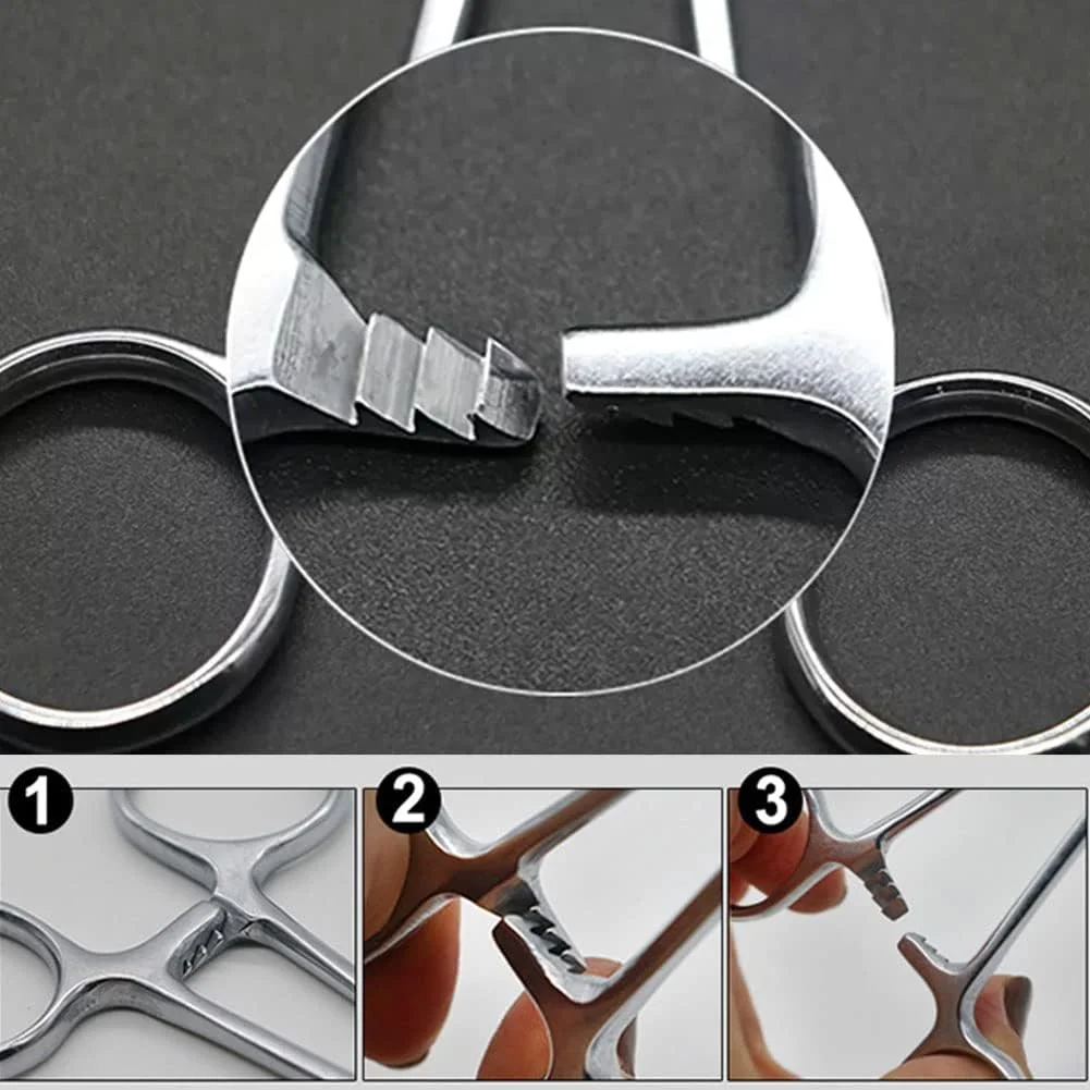 موچین موی گوش حیوانات خانگی، انبر موی گربه از جنس استیل ضد زنگ، انبر موی سگ، انبر موی دامپزشکی، انبر برداشتن موی حیوانات خانگی