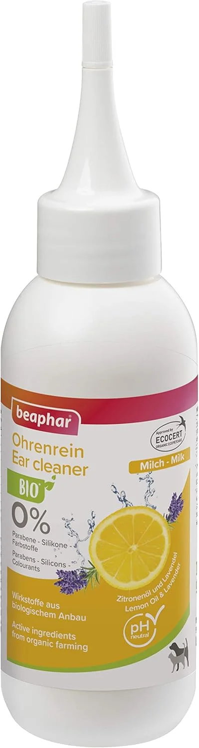 لوسیون گوش سگ و گربه بیفار بایو کازمتیک - ۱۰۰ میلی لیتر، سفید