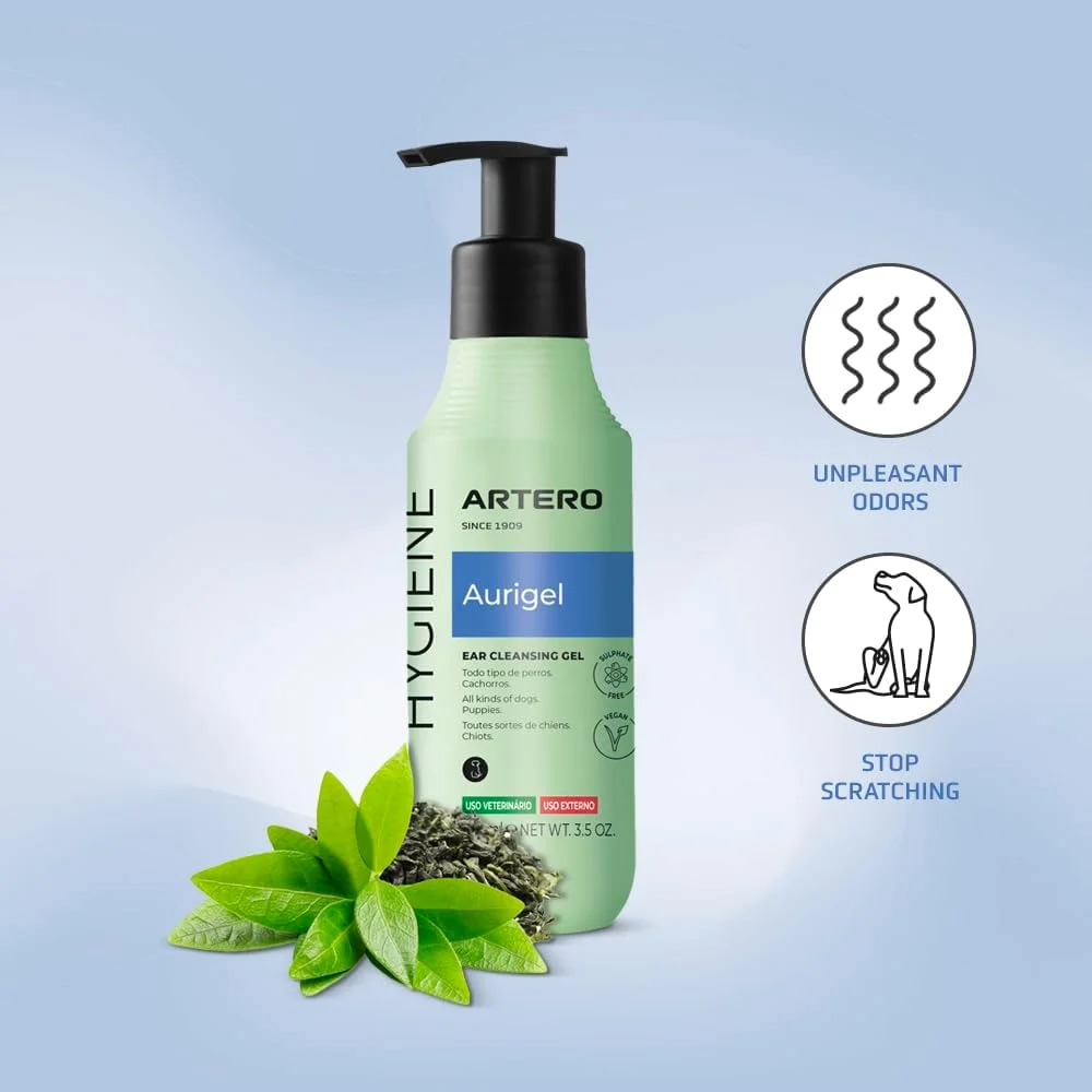 آئوریژل آرترو. پاک کننده گوش سگ و گربه. با فرمولاسیون ژلی برای استفاده آسان.