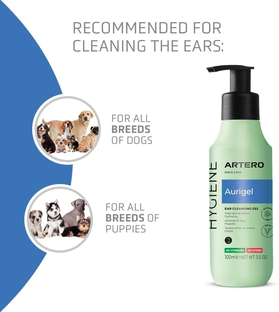 آئوریژل آرترو. پاک کننده گوش سگ و گربه. با فرمولاسیون ژلی برای استفاده آسان.