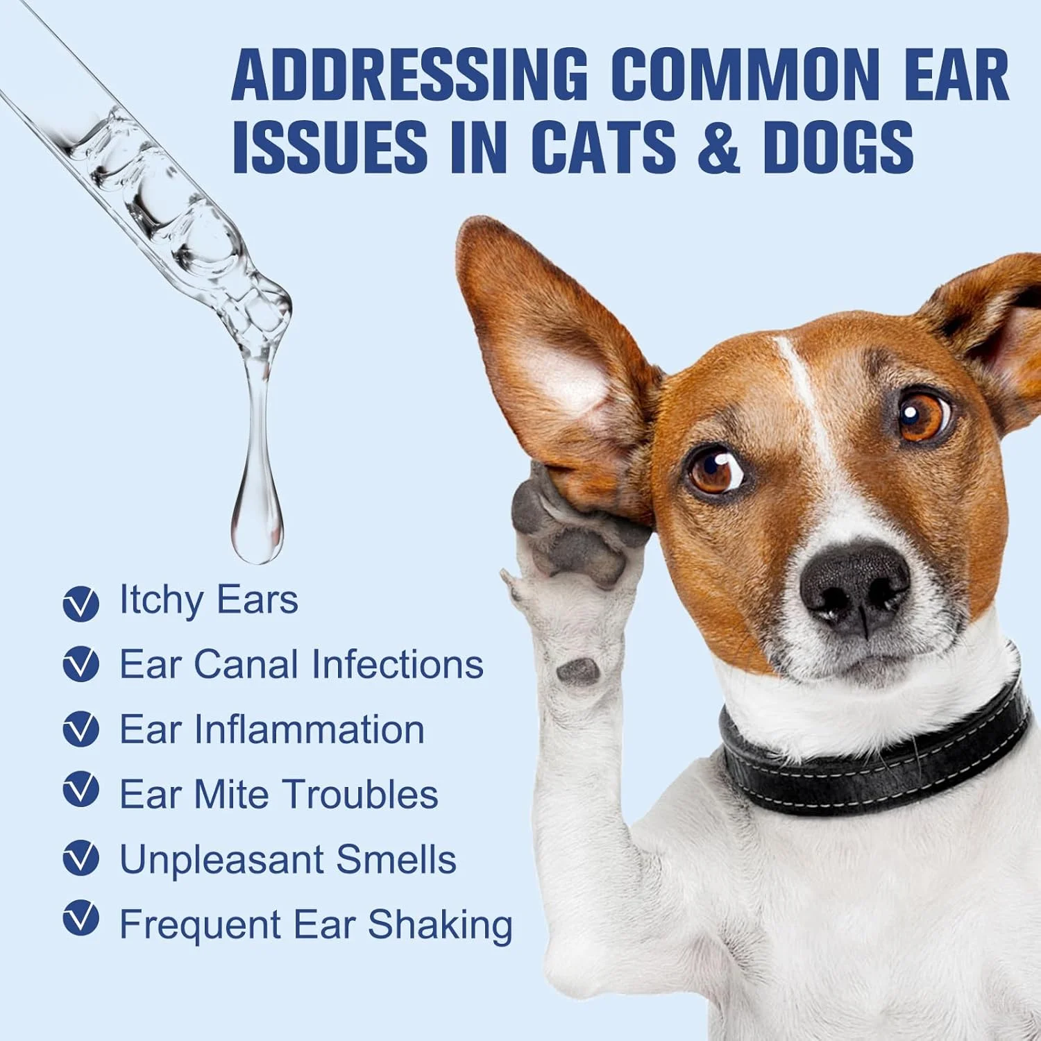 محلول مراقبت از گوش سگ و گربه باراوی Clean Aura - حجم 100 میلی لیتر، فرمول طبیعی، تغذیه و تسکین دهنده