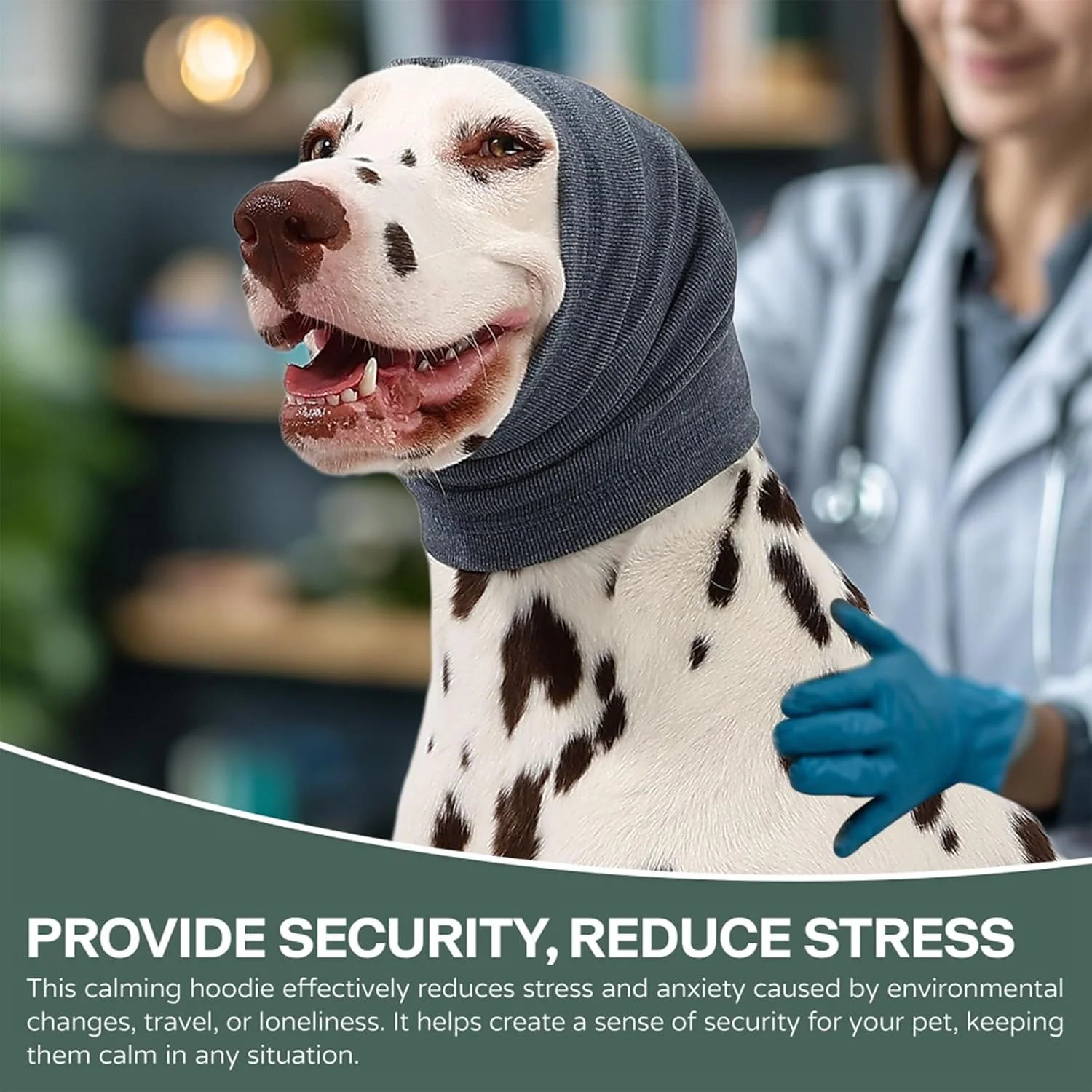 گوشی محافظ گوش سگ، کاهش اضطراب/محافظت در برابر صدا - پیرایش - رعد و برق - آتش بازی