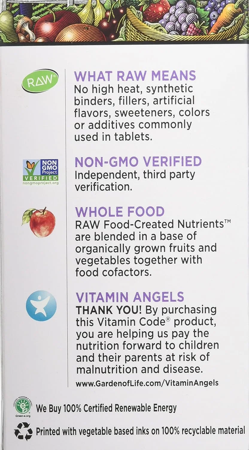 ویتامین کد RAW پری ناتال Garden of Life، ۹۰ کپسول ویتامین کد RAW پری ناتال Garden of Life، ۹۰ کپسول