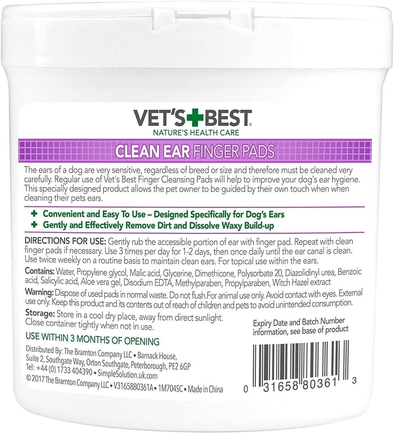 پدهای انگشتی تمیز کننده گوش سگ وتز بست - 50 عدد