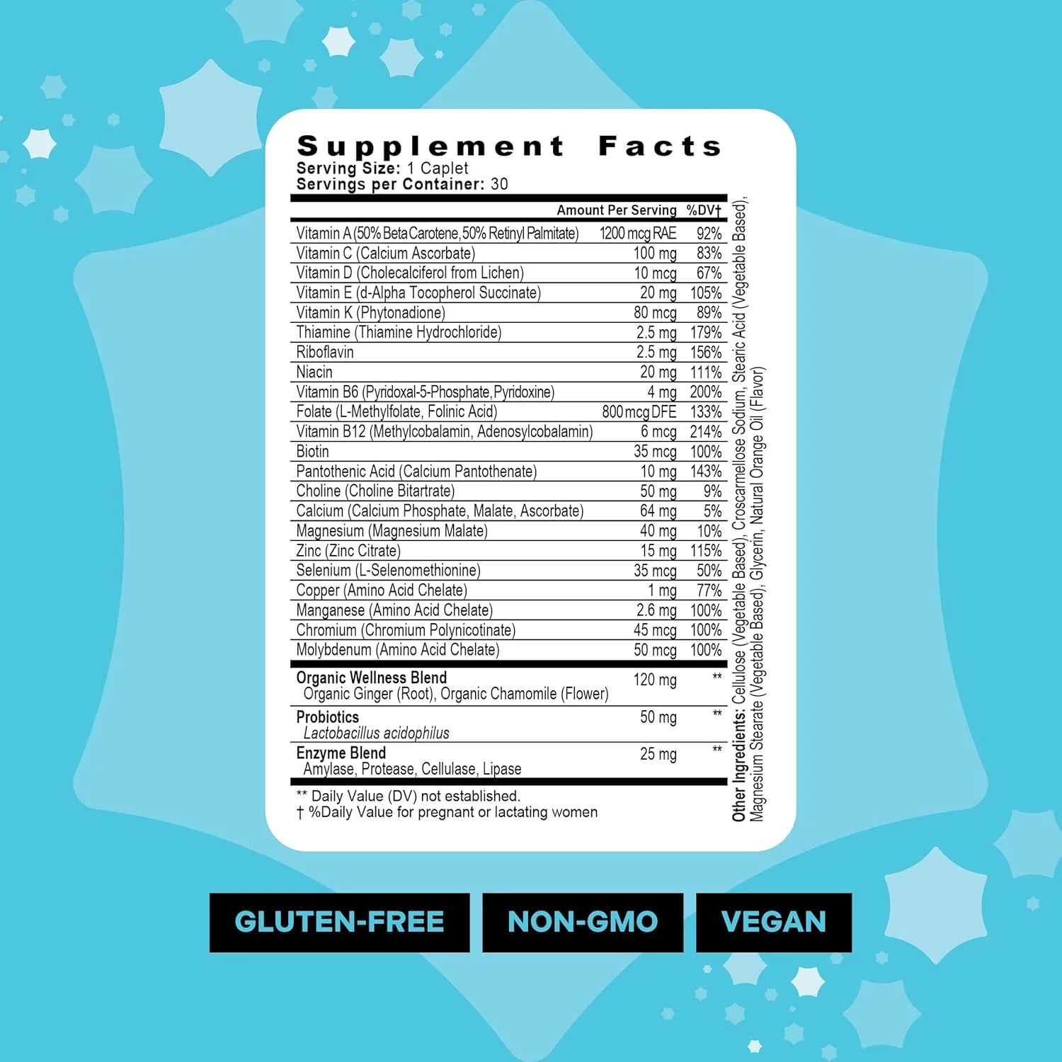 بهترین مکمل دوران بارداری Mama Bird بدون ید و آهن - مولتی ویتامین دوران بارداری برای سلامت مغز و دستگاه گوارش - مولتی ویتامین وگان با متیل فولات، پروبیوتیک ها و موارد دیگر - 30 کپسول بهترین مکمل دوران بارداری Mama Bird بدون ید و آهن - مولتی ویتامین دوران بارداری برای سلامت مغز و دستگاه گوارش - مولتی ویتامین وگان با متیل فولات، پروبیوتیک ها و موارد دیگر - 30 کپسول