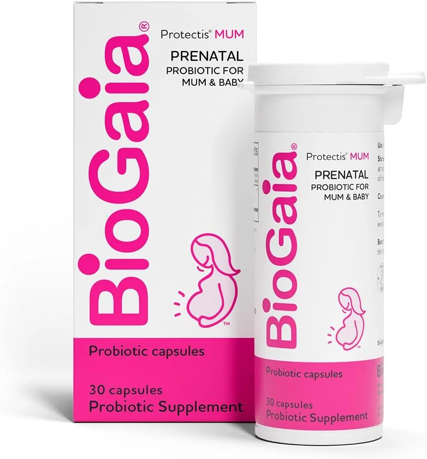 BioGaia Protectis Mum | یک پروبیوتیک دوران بارداری | مفید برای مادر و نوزاد | پشتیبانی از سیستم گوارشی و ایمنی در حال رشد نوزاد | تقویت سیستم ایمنی مادر و ارتقاء سلامت دستگاه گوارش | 30 عدد