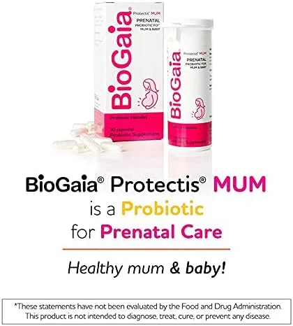 BioGaia Protectis Mum | یک پروبیوتیک دوران بارداری | مفید برای مادر و نوزاد | پشتیبانی از سیستم گوارشی و ایمنی در حال رشد نوزاد | تقویت سیستم ایمنی مادر و ارتقاء سلامت دستگاه گوارش | 30 عدد