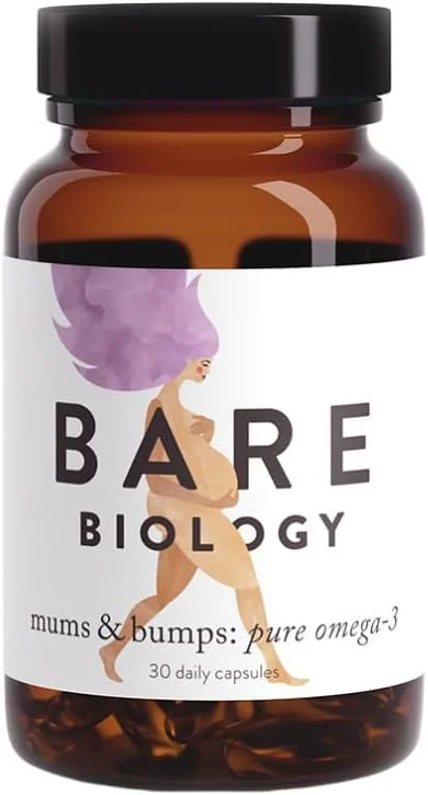 کپسول های امگا 3 DHA مخصوص دوران بارداری Bare Biology Bump and Glory - از Bare