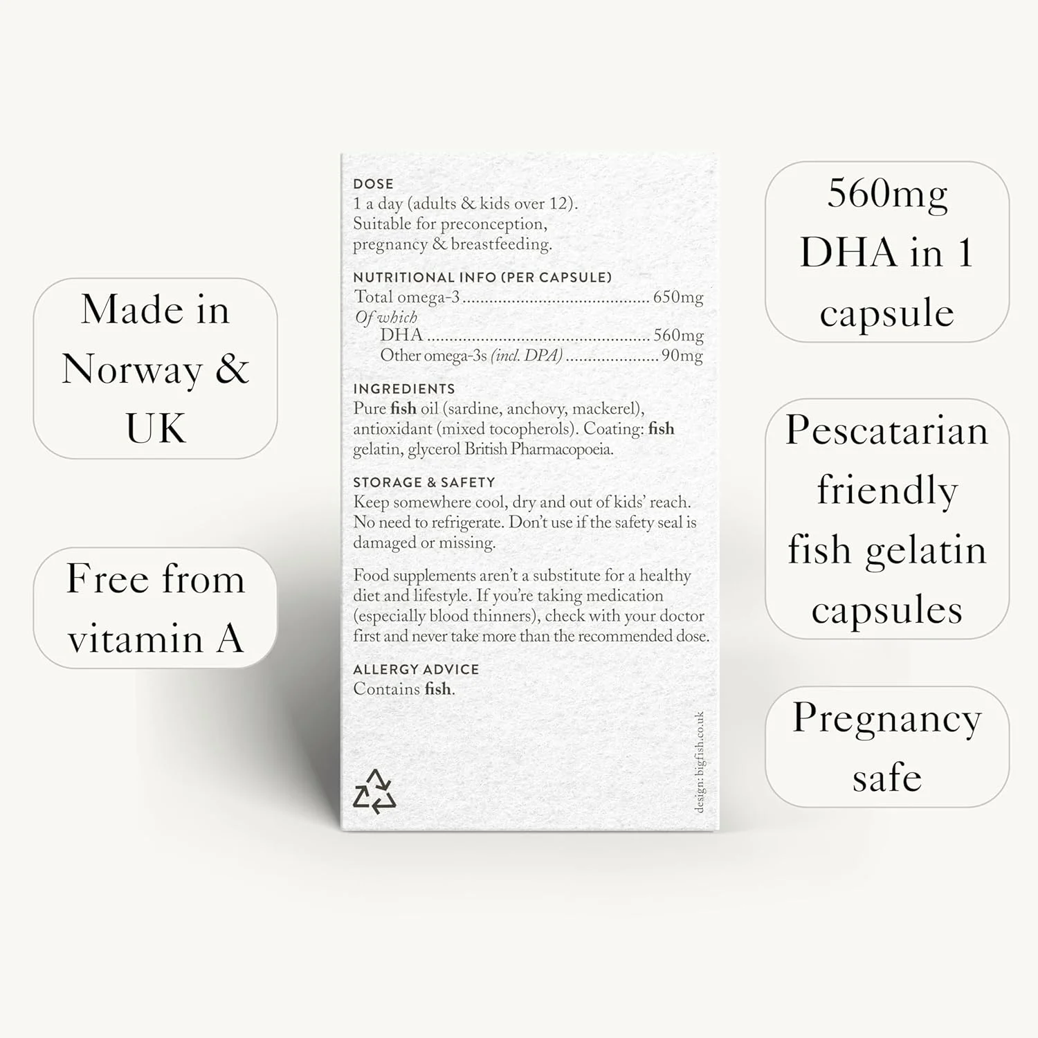 کپسول های امگا 3 DHA مخصوص دوران بارداری Bare Biology Bump and Glory - از Bare کپسول های امگا 3 DHA مخصوص دوران بارداری Bare Biology Bump and Glory - از Bare