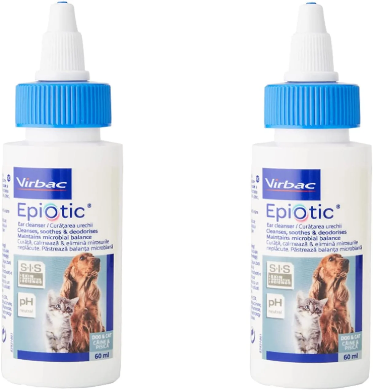 محلول شستشوی گوش ویرباک اپی اوتیک - بسته دوقلو - 2 عدد 60 میلی لیتری