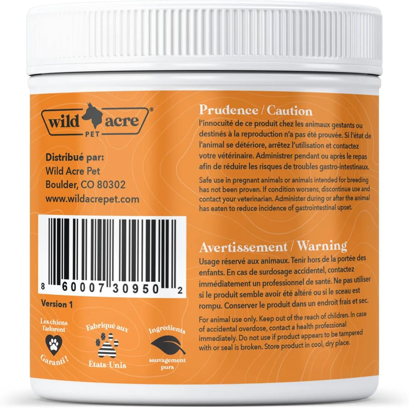 پودر کدو تنبل Wild Acre برای سگ ها - خداحافظی با اسهال و مشکلات گوارشی! - مکمل غذایی پوره خوشمزه - مکمل فیبر برای سگ ها و گربه ها به همراه پری بیوتیک، 230 گرم