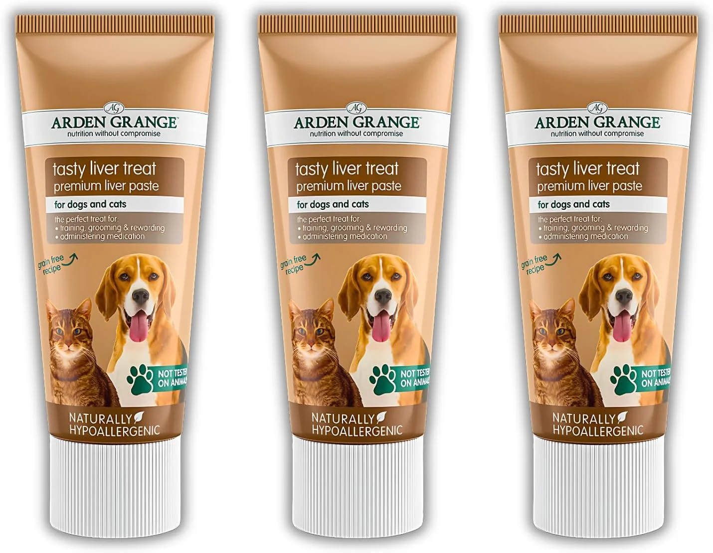 پک خمیر جگر آردن گرنج برای سگ و گربه - پاته سگ بدون غلات با جگر غنی از مواد مغذی - ایده آل برای آموزش، راه حل تجویز دارو، بسته 3 عددی 75 گرمی به همراه راهنمای آموزشی پک خمیر جگر آردن گرنج برای سگ و گربه - پاته سگ بدون غلات با جگر غنی از مواد مغذی - ایده آل برای آموزش، راه حل تجویز دارو، بسته 3 عددی 75 گرمی به همراه راهنمای آموزشی