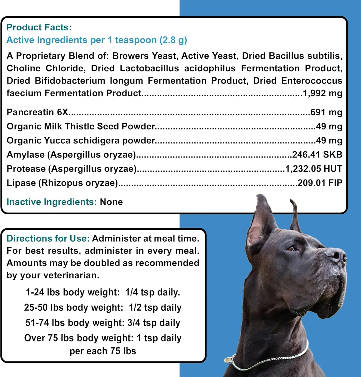 مکمل پشتیبانی پانکراس Dogzymes (227 گرم)