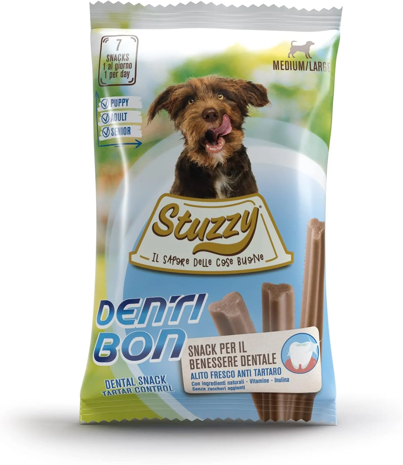 تشویقی دندانی سگ استوزی دنتیبون سایز مدیوم/لارج 210 گرم