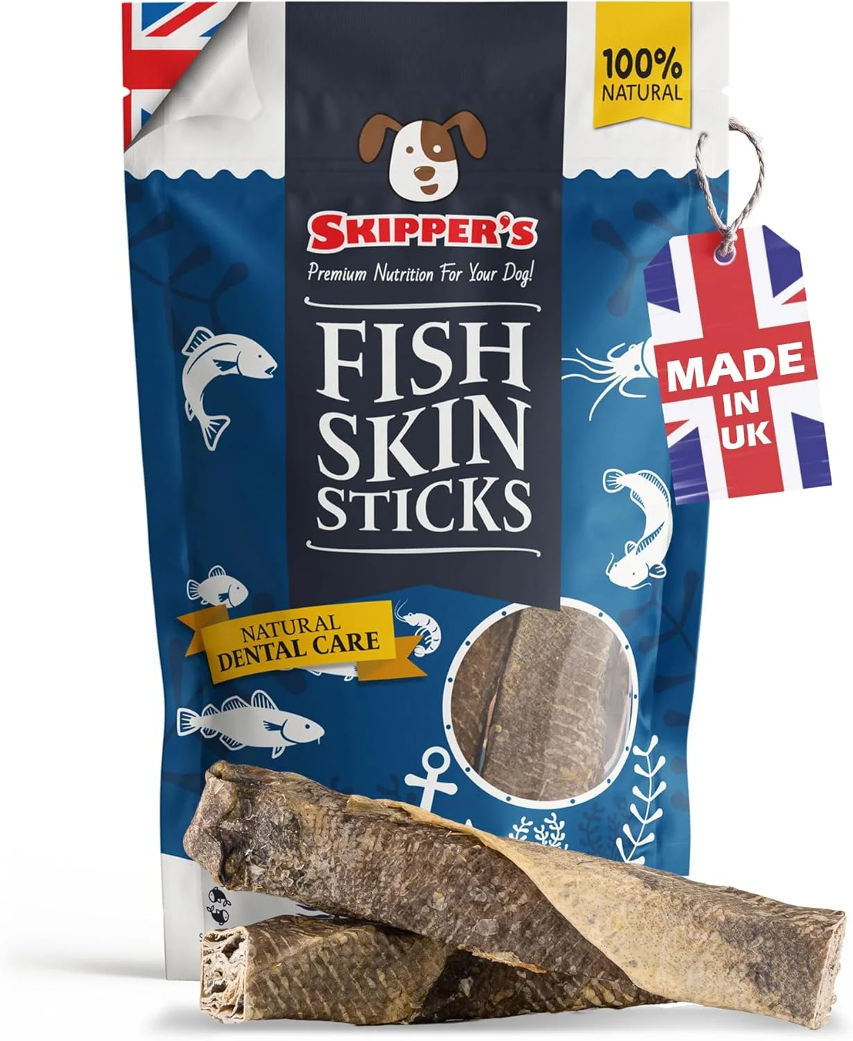 چوبهای تمیز کننده دندان پوست ماهی برای سگها - 100% طبیعی و سالم، جویدنیهای خشک شده با هوا، روغن امگا 3 ضروری، ایده آل برای دندان (معمولی، 250 گرم) چوبهای تمیز کننده دندان پوست ماهی برای سگها - 100% طبیعی و سالم، جویدنیهای خشک شده با هوا، روغن امگا 3 ضروری، ایده آل برای دندان (معمولی، 250 گرم)