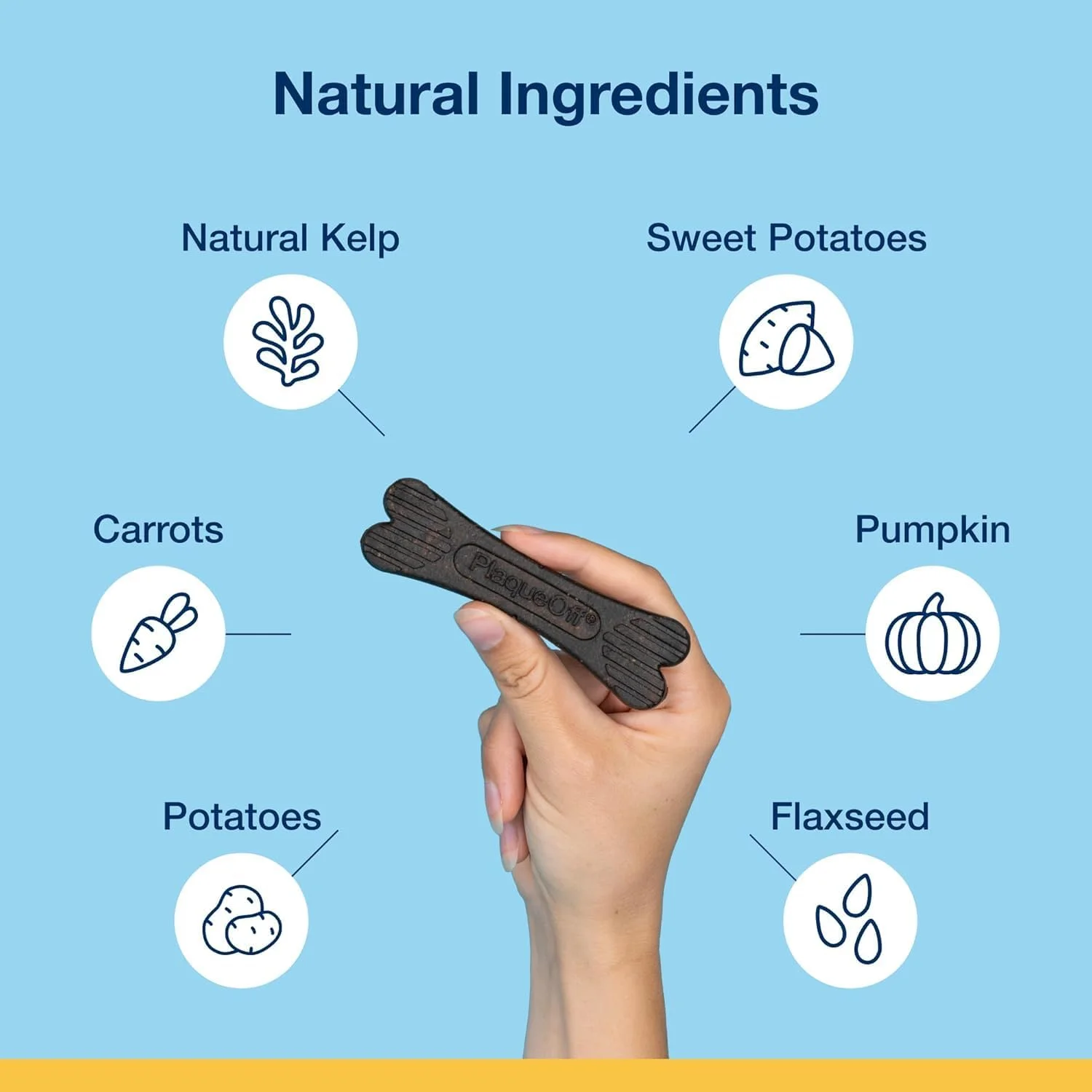 استخوان های مینی دندانی ProDen PlaqueOff با طعم سبزیجات (20 عدد - 340 گرم) برای سگ های کوچک و سگ های آپارتمانی