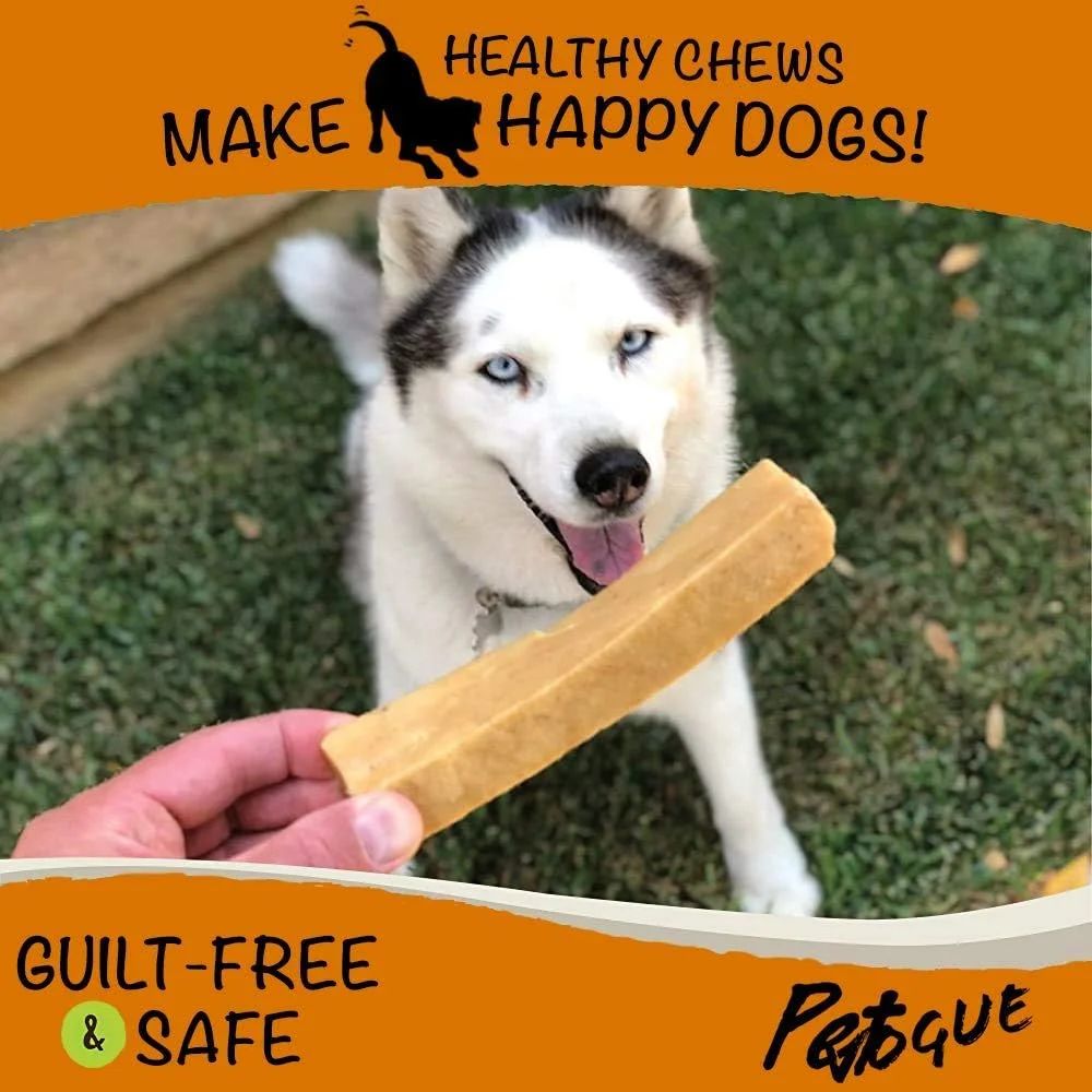 جویدنی پنیر یاک سگ PetVogue هیمالیا | ماندگاری طولانی، بدون لکه، غنی از پروتئین، کم بو | 100% طبیعی، سالم و ایمن | بدون لاکتوز، گلوتن یا غلات | بسته کوچک