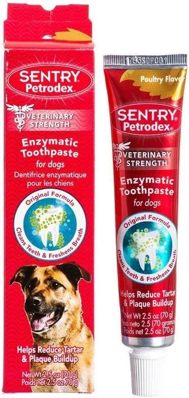 خمیر دندان سگ با طعم مرغ پترودکس سرجنت، 70 گرم