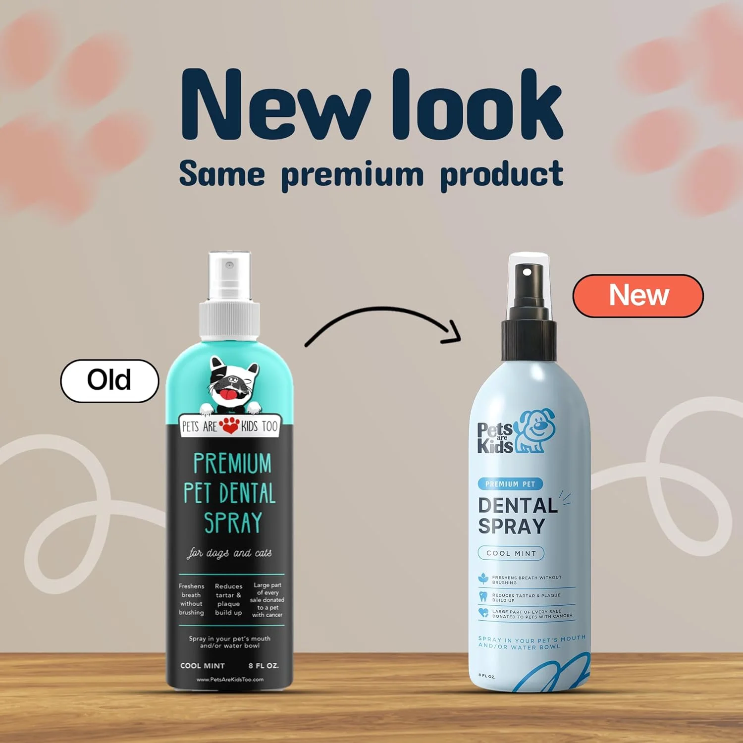 اسپری دندان حیوانات خانگی پریمیوم (بزرگ - 236 میلی لیتر): از بین برنده بوی بد دهان سگ و گربه! به طور طبیعی با پلاک، جرم و بیماری لثه مبارزه می کند بدون نیاز به مسواک زدن! افزودن به آب! کمک کننده گوارش!